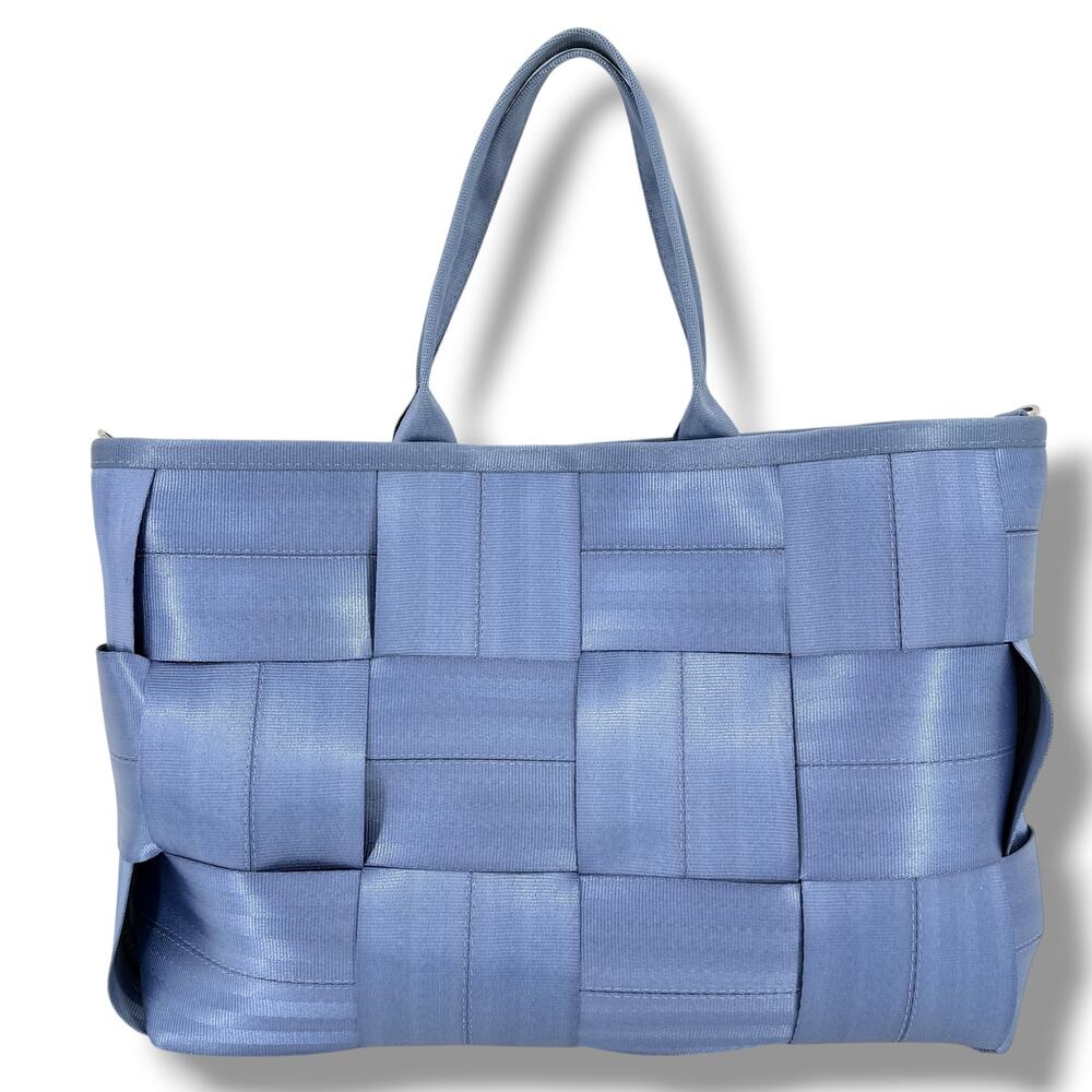 Harvey's Large Audrey Tote Bag Denim Blue Double Handles No Bag Charm